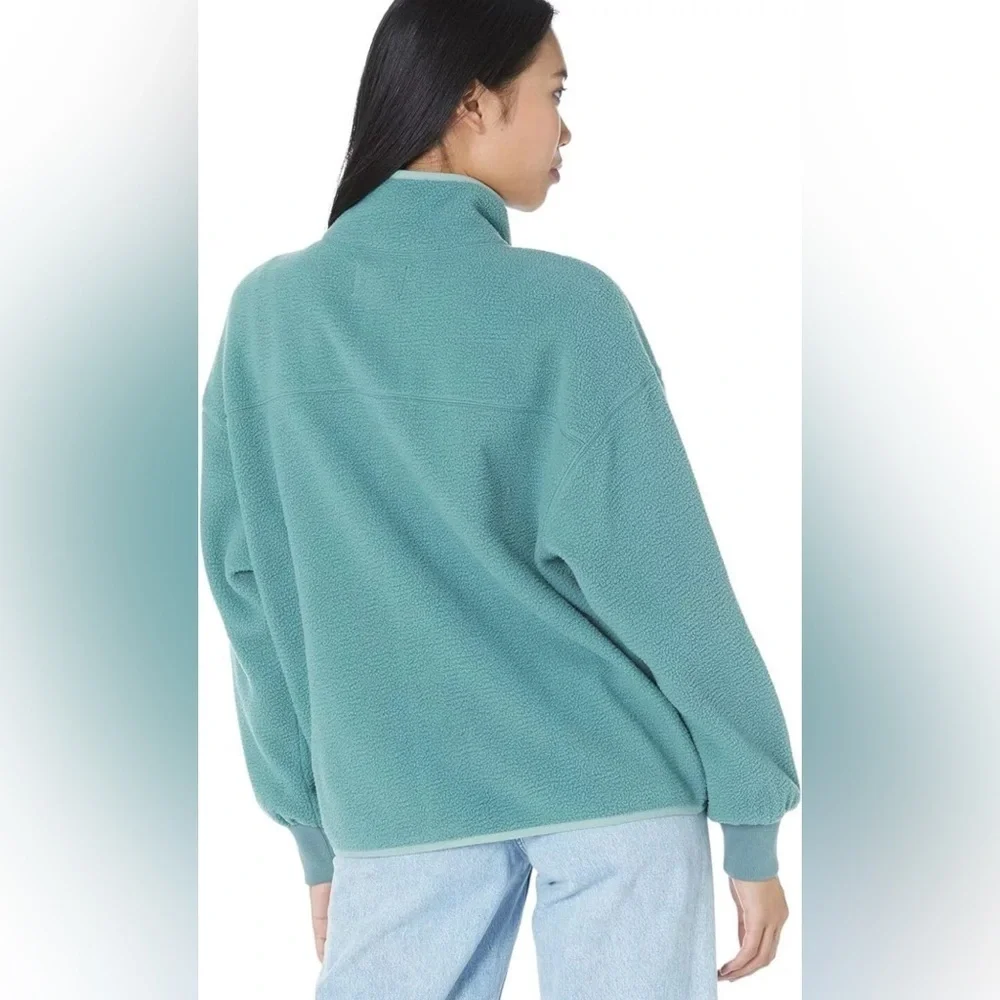 NWT MWL By Madewell Women's Drapey Sherpa Buick Snap Front Jacket Size XL - Picture 2 of 10